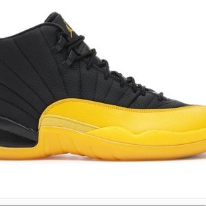 Jordan retro 12 black university gold